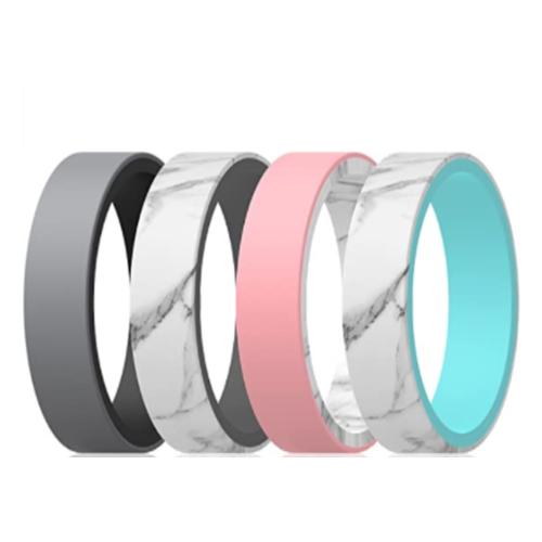 Ring Comfortable Silicone Reversible Band - Combo 5