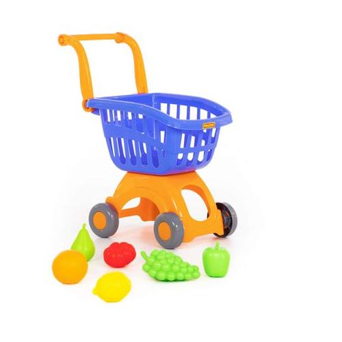 Polesie Shopping Cart Trolley Set with Play Food