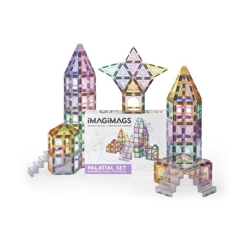 Imagimags Palatial Set - Magnetic Building Tiles - 108 Pieces