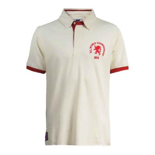 Ellis Rugby - Men's England Rugby League Shirt Polo 1975 - Ecru