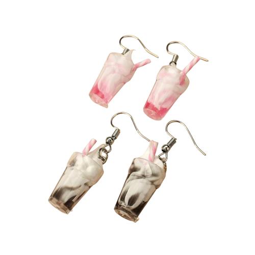 Milkshake Earrings - 2 Pairs