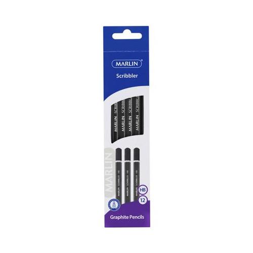 Marlin - Box Of 12 Scribblers HB End Dipped Pencil (Pack Of 6)