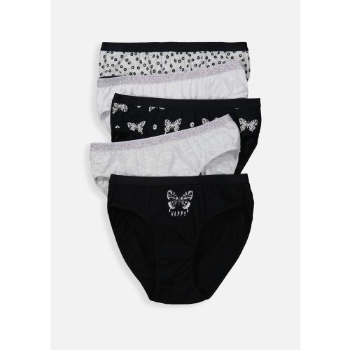 Happy Butterfly Cotton Bikinis 5 Pack