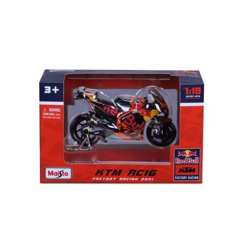 Maisto-1/18 RED BULL KTM RC16 (KTM FACTORY RACING) -MOTOGP 2021