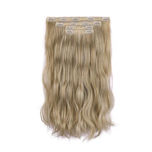 Body Wave 4 Piece Synthetic Clip-in Hair Extensions - Champagne