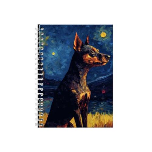 MINIATURE PINSCHER Starry Night Notebook Animal Gift Idea Notepad Pad 113