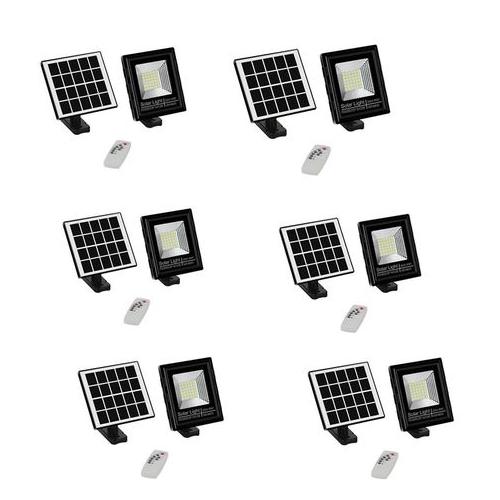 6 Piece Of 25W Waterproof Solar Flood Light with Remote GD-8625
