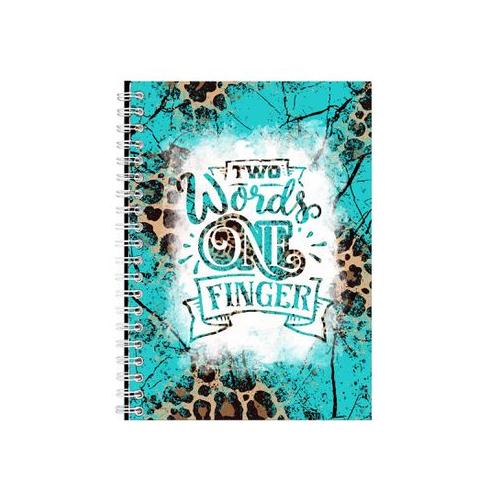 Two Words One Finger Notebook Gift Idea Notepad Pad 87