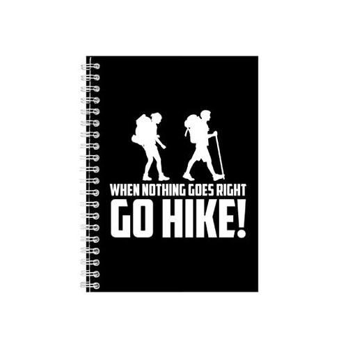 Go Hiking Notebook Gift Idea Writing Book Notepad Pad 66