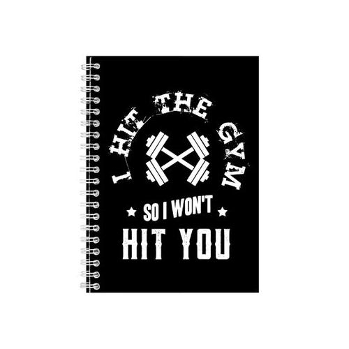 Gym 2 Notebook Fitness Gift Idea Writing Book Notepad Pad 40