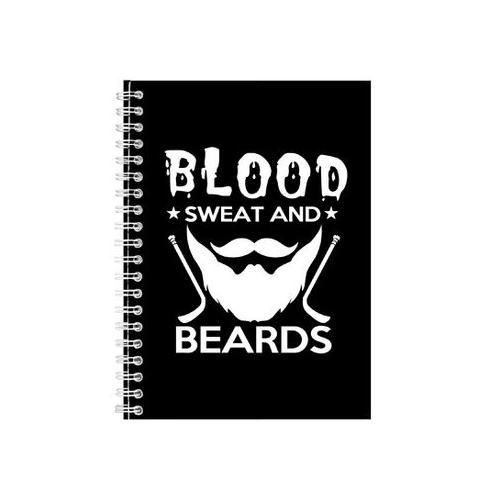 Blood Sweat And Beards Notebook Gift Idea Writing Book Notepad Pad 26