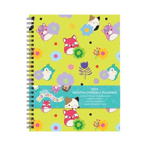 Squishmallows 12Month 2024 Monthly/Weekly Planner Calendar Takealot
