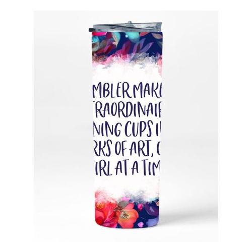 Tumbler Maker 20oz Insulated Skinny Tumbler Sublimation With Straw 001