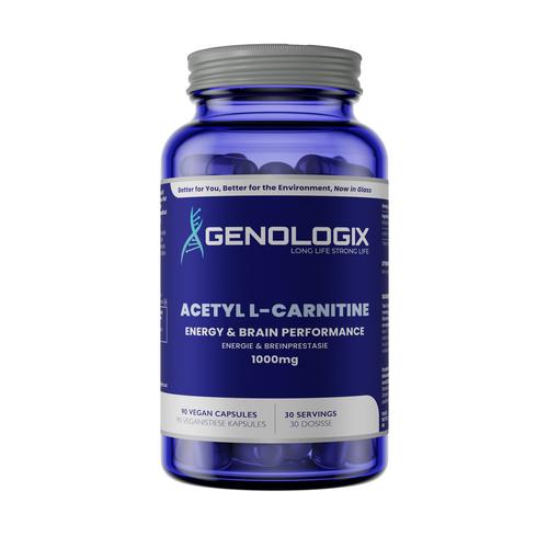 Genologix - Acetyl L-Carnitine 1000mg (30 servings x 90 capsules)