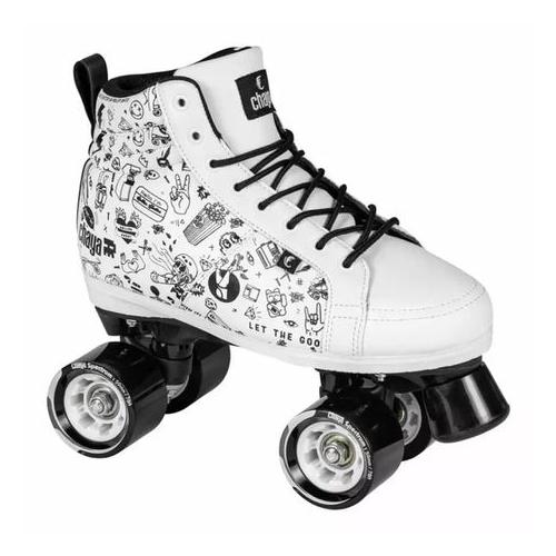Chaya Vintage Sketch Roller Skates - White