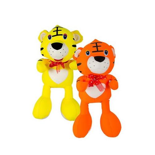 Plush Bright Tiger with Foam Beads (Pack of 2)