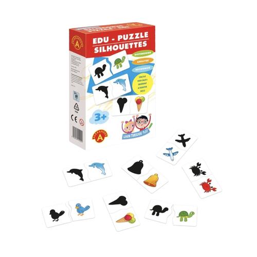 Edu-Puzzle / Silhouettes matching/ 24 Pictures/48 pieces