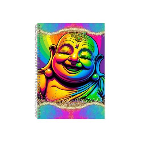 Smile Buddha Neon Notebook Animal Gift Idea A4 Notepad Pad 76