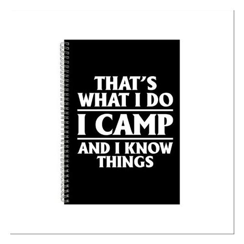 Camp Notebook Camping Gift Idea -Writing Books A4 Notepad 19