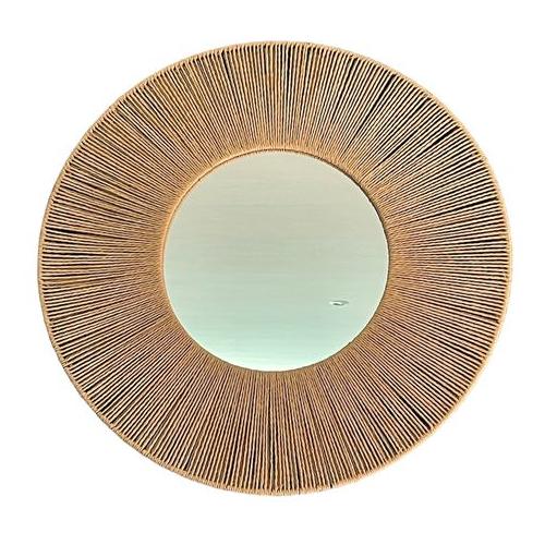 Hand Crafted String Framed Home Decor Mirror - 60cm Diameter