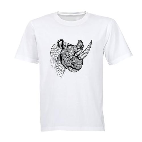 Rhino Illustration - Kids T-Shirt