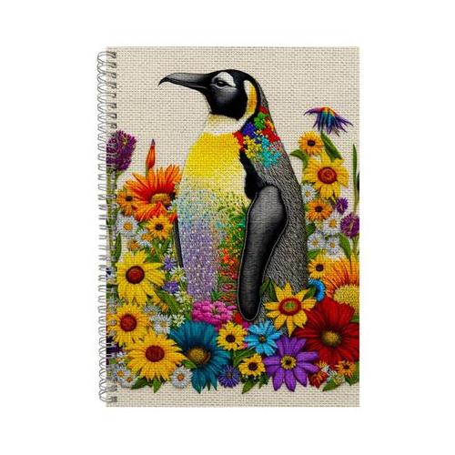 Embroidered EMPEROR PENGUIN Notebook Gift Idea A4 Notepad Pad 99