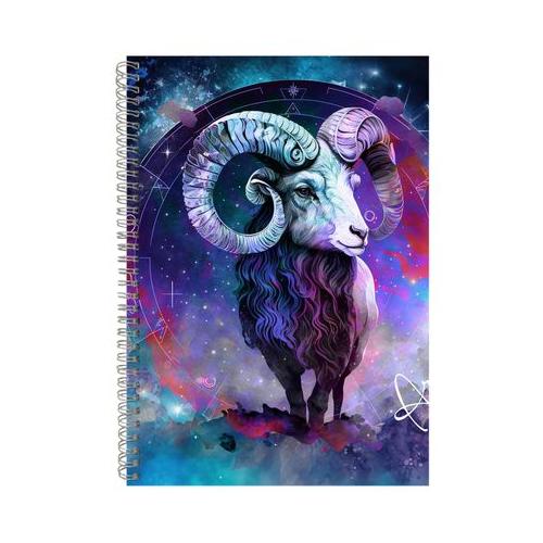 Zodiac Aries Notebook Star Sign Gift Idea A4 Notepad Pad 98
