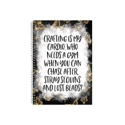 Crafting Is My Cardio Notebook Crafting Gift Idea A4 Notepad Pad 85
