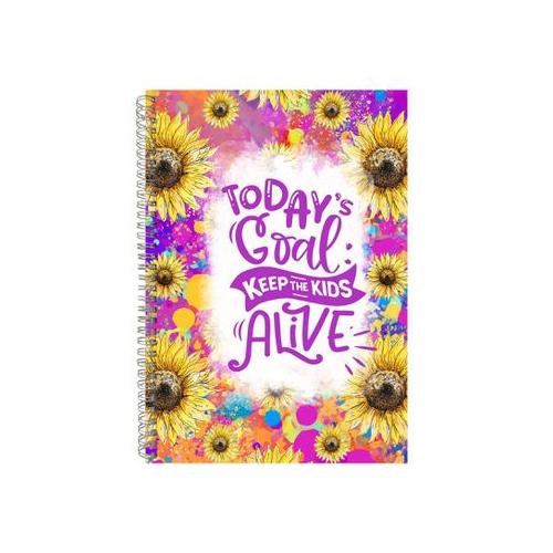 Today's Goal Keep The Kids Alive Notebook Faith Gift Idea A4 Notepad Pad 80