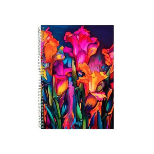 Cougar Gladioli Neon Notebook Gift Idea A4 Notepad Pad 73