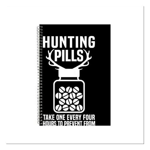 Hunting Pills Notebook Hunter Gift Idea A4 Notepad Pad 37