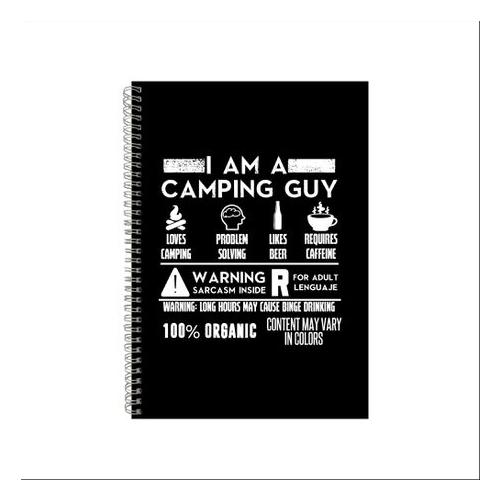 Camping Notebook Camper Gift Idea A4 Notepad Pad 34