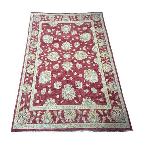 RUGS OF PERSIA - Hand Knotted Zieglar Chobi Afghan Authentic Rug - 355 x 250cm