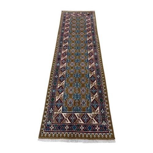 Authentic Afghan Handmade Colorful Bokhara Runner - 288 x 80cm