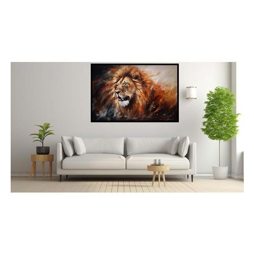 Canvas Wall Art - Lion African WIldlife Abstract - A0409