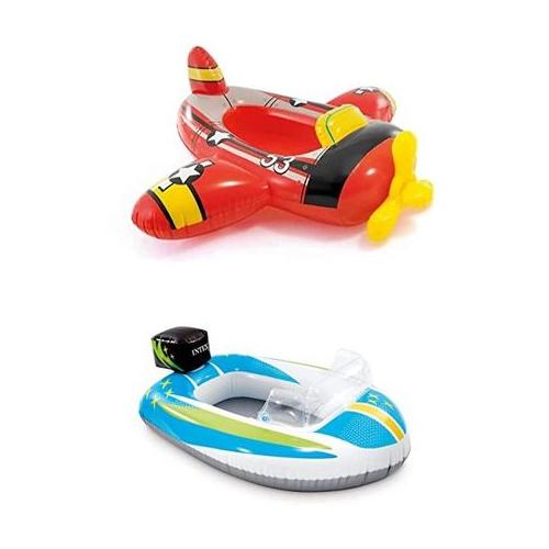Inflatable Plane And Boat For Kids Pool Party - Multipack