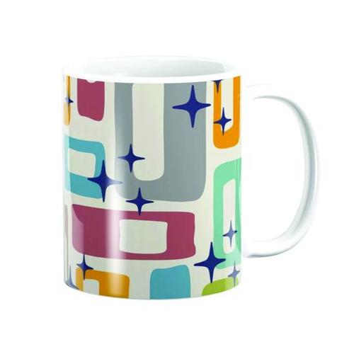 PepperSt mug - Retro Mid Century Modern Abstract Pattern 224
