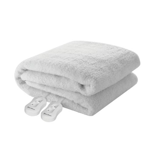 Pure Pleasure Double Sherpa Fitted Electric Blanket With Elastic 137x188