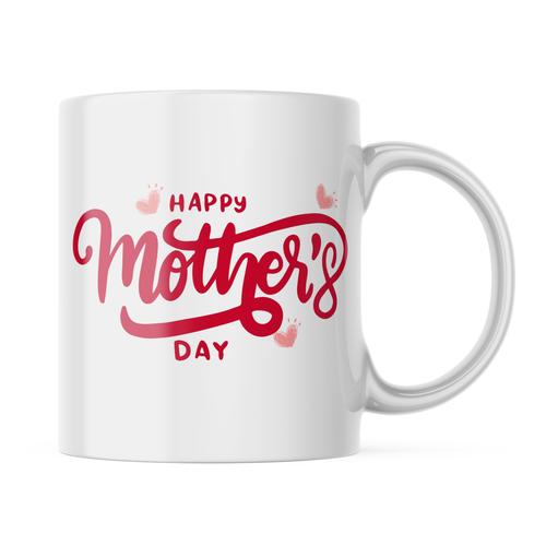 Ceramic Happy Mothers Day Mug - White - 11 OZ