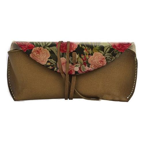 Leather Sunglasses Spectacle Case - Roses