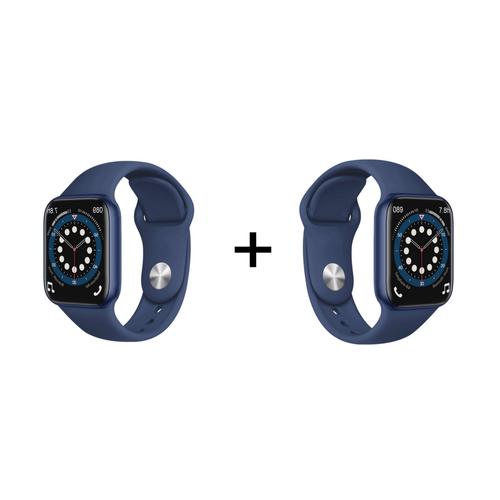 His & Hers Blue & Blue Fitness Tracker Smart Watch Series 7 Combo