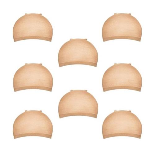 Beauty Natural Straight Lace Front Wig Weave Caps - 8 Pack