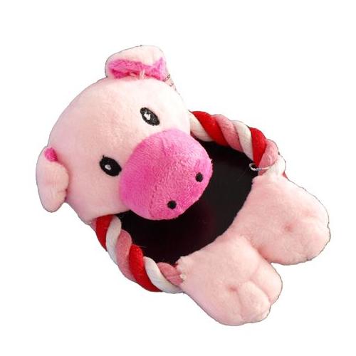 Plush Piggy Toy for Small Dog Breeds