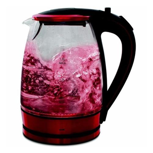 SourceDirect - Glass Kettle 1.8 L (2200 w) - Red