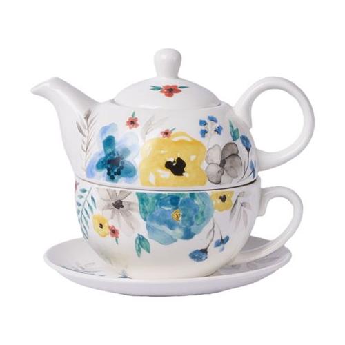 Creative Large Capacity Flower Tea Cup and Teapot Set