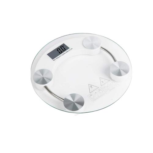 Home Bathroom Round Tempered Glass Weighing Scale