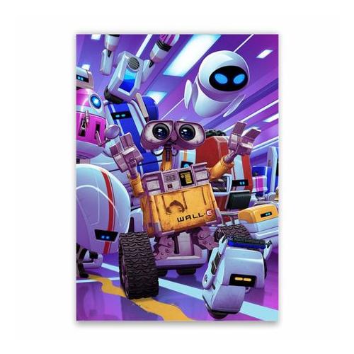Wall-E Cartoon Collage Poster - A1