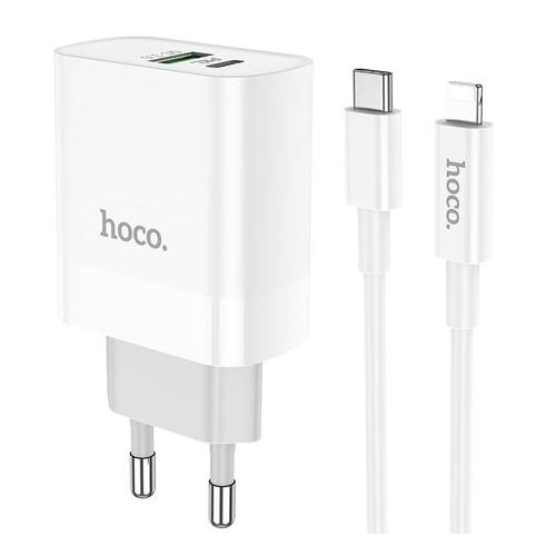 Hoco Type C + USB A Dual fast charger set
