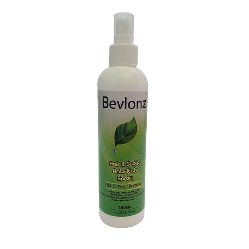 Hair & Scalp Anti-Itch Spray 250ml - Bevlonz - With Mint Therapy