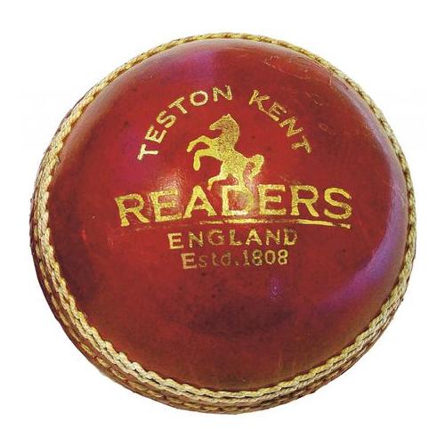Readers County Supreme Leather Cricket Ball - 156GM - 4-Piece - White